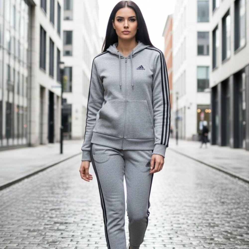 Adidas Women's M Men's Small Two Piece Track Set Jacket HB0041 Pants GK8824 - Picture 1 of 12